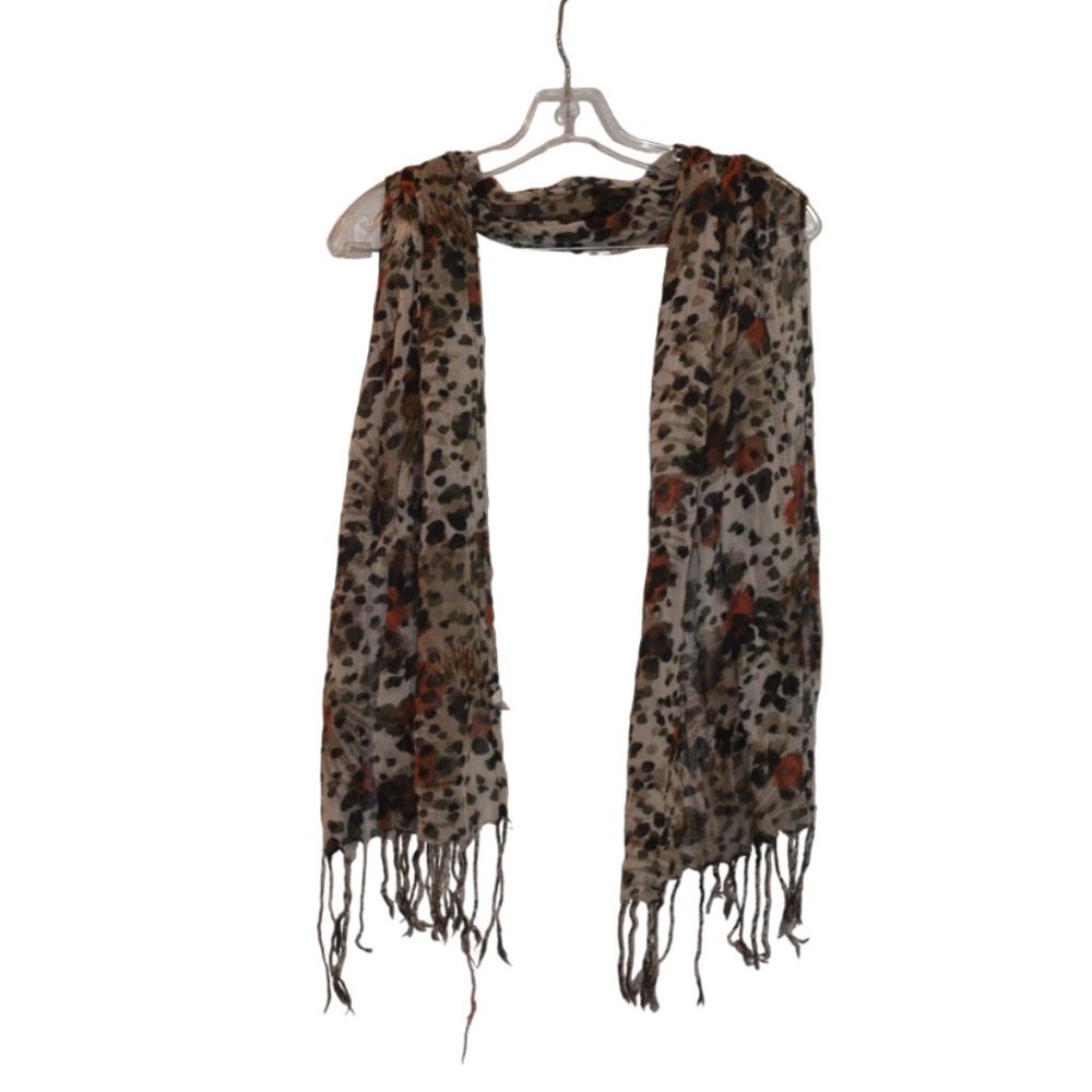 Unknown Source Hand dyed and crafted special laundering Rayon Scarf 62'